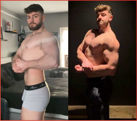 Client fitness transformation before and after