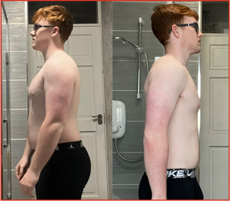 Client fitness transformation before and after