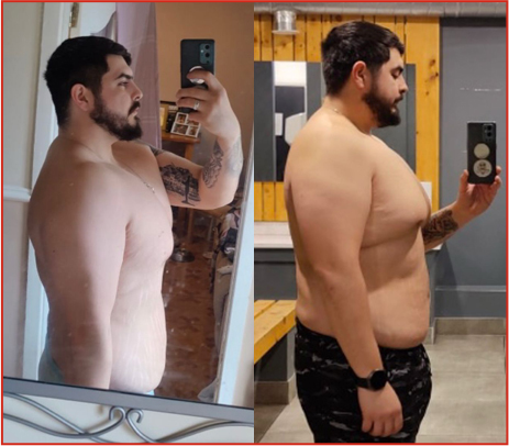 Client fitness transformation before and after
