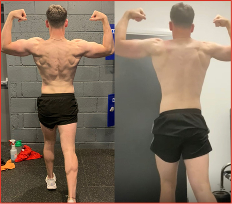 Client fitness transformation before and after